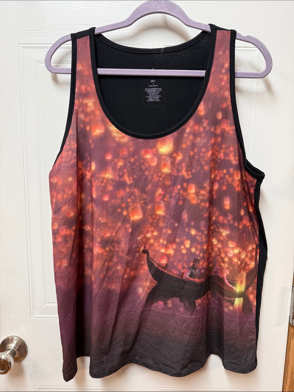 Torrid Disney Tangled Movie Flynn Rapunzel Princess Lantern Tank Top